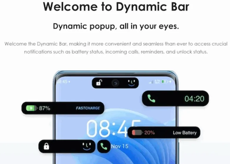 Fitur yang Menyerupai Dynamic Island
